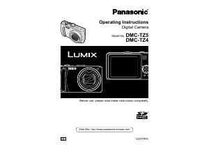 Manual Panasonic DMC-TZ5EB Lumix Digital Camera