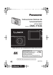 Manual de uso Panasonic DMC-FX35 Lumix Cámara digital