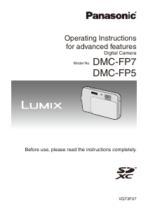 Manual Panasonic DMC-FP5EN Lumix Digital Camera