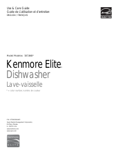 Manual Kenmore 587.14683 Dishwasher