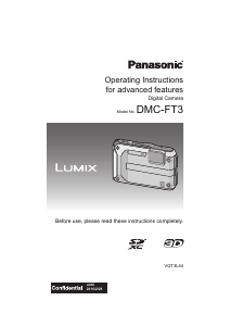 Manual Panasonic DMC-FT3EB Lumix Digital Camera