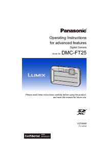 Manual Panasonic DMC-FT25GA Lumix Digital Camera
