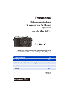Brugsanvisning Panasonic DMC-GF7EC Lumix Digitalkamera
