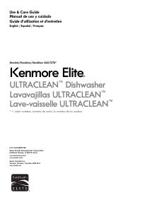 Manual de uso Kenmore 665.12762 Lavavajillas