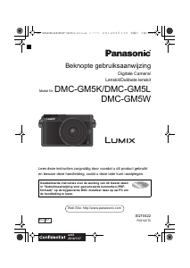 Handleiding Panasonic DMC-GM5LEG Lumix Digitale camera