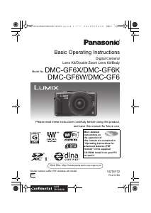 Manual Panasonic DMC-GF6EB Lumix Digital Camera