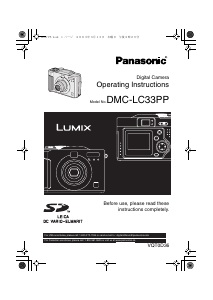 Manual Panasonic DMC-LC33PP Lumix Digital Camera