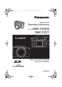 Manual Panasonic DMC-FZ2EN Lumix Digital Camera