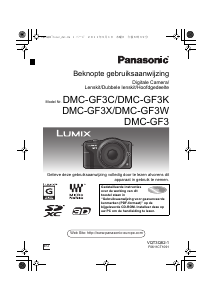 Handleiding Panasonic DMC-GF3XEG Lumix Digitale camera