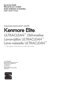Manual Kenmore 665.12772 Elite Dishwasher