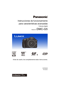 Manual de uso Panasonic DMC-G5XEG Lumix Cámara digital