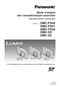 Mode d’emploi Panasonic DMC-FS41EF Lumix Appareil photo numérique