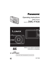 Manual Panasonic DMC-FX30 Lumix Digital Camera