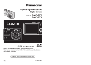 Manual Panasonic DMC-TZ3EB Lumix Digital Camera