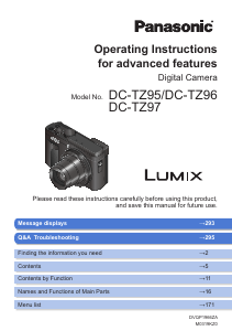 Manual Panasonic DC-TZ95EB Lumix Digital Camera