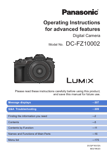Manual Panasonic DC-FZ10002EP Lumix Digital Camera