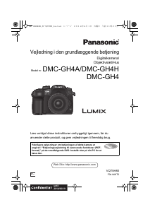 Brugsanvisning Panasonic DMC-GH4AEC Lumix Digitalkamera