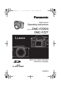 Manual Panasonic DMC-FZ2T Lumix Digital Camera