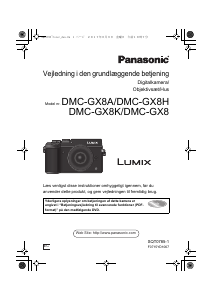 Brugsanvisning Panasonic DMC-GX8EC Lumix Digitalkamera