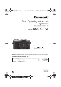 Handleiding Panasonic DMC-GF7SG Lumix Digitale camera