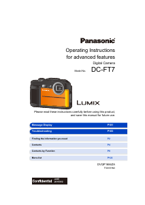 Manual Panasonic DC-FT7EB Lumix Digital Camera