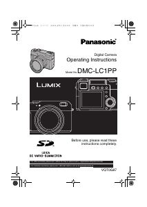 Manual Panasonic DMC-LC1PP Lumix Digital Camera