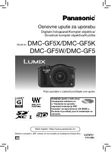 Priručnik Panasonic DMC-GF5WEG Lumix Digitalni fotoaparat