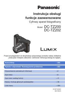 Instrukcja Panasonic DC-TZ202EB Lumix Aparat cyfrowy