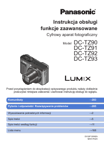 Instrukcja Panasonic DC-TZ92EF Lumix Aparat cyfrowy