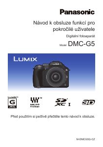Manuál Panasonic DMC-G5X Lumix Digitální fotoaparát