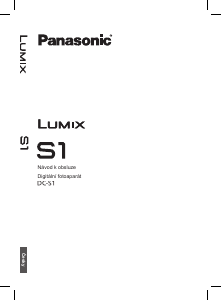 Manuál Panasonic DC-S1E Lumix Digitální fotoaparát