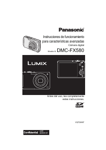 Manual de uso Panasonic DMC-FX580 Lumix Cámara digital