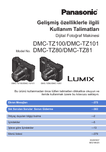 Kullanım kılavuzu Panasonic DMC-TZ101EF Lumix Dijital kamera