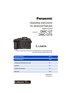 Manual Panasonic DMC-G70EB Lumix Digital Camera