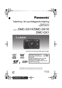 Brugsanvisning Panasonic DMC-GX1EC Lumix Digitalkamera
