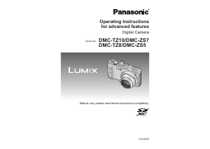 Manual Panasonic DMC-ZS7 Lumix Digital Camera