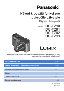 Manuál Panasonic DC-TZ90EF Lumix Digitální fotoaparát