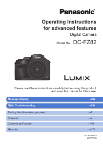 Handleiding Panasonic DC-FZ82EP Lumix Digitale camera