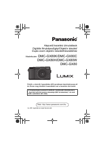 Használati útmutató Panasonic DMC-GX80K Lumix Digitális fényképezőgép