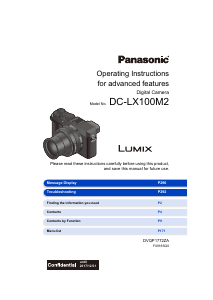 Manual Panasonic DC-LX100M2EF Lumix Digital Camera