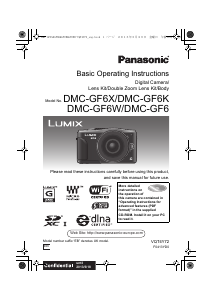 Manual Panasonic DMC-GF6KEB Lumix Digital Camera