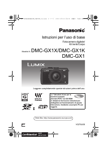 Manuale Panasonic DMC-GX1KEG Lumix Fotocamera digitale