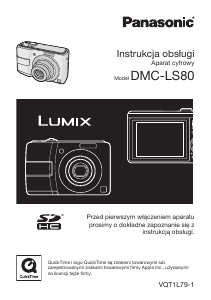 Instrukcja Panasonic DMC-LS80 Lumix Aparat cyfrowy