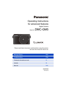 Manual Panasonic DMC-GM5EB Lumix Digital Camera