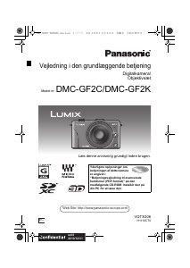 Brugsanvisning Panasonic DMC-GF2KEC Lumix Digitalkamera