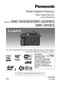 Kullanım kılavuzu Panasonic DMC-GH3AEG Lumix Dijital kamera