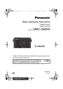 Manual Panasonic DMC-GM5SG Lumix Digital Camera