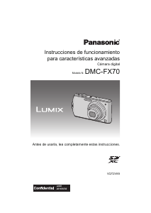 Manual de uso Panasonic DMC-FX70EF Lumix Cámara digital