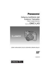 Kullanım kılavuzu Panasonic DMC-LX5EP Lumix Dijital kamera