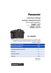 Instrukcja Panasonic DMC-G70EG Lumix Aparat cyfrowy